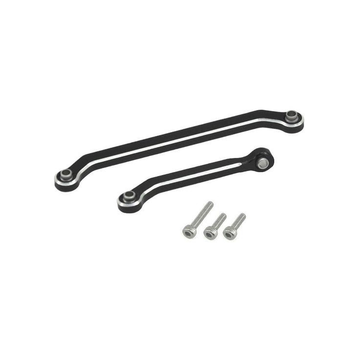 Powerhobby Aluminum Chassis Links + Steering Links Black Axial SCX30