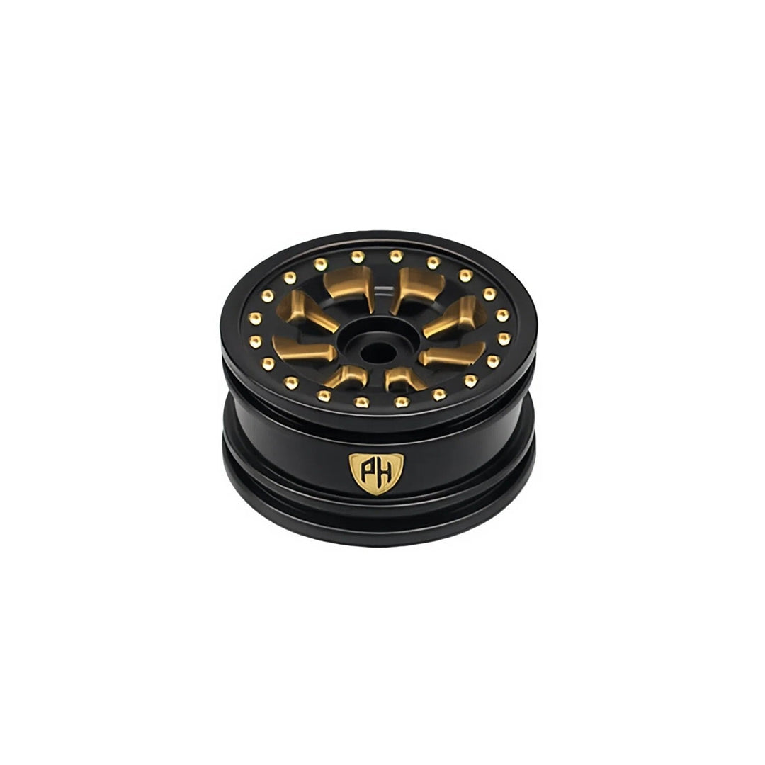 Powerhobby Brass Wheels 0.7" Black (4) Axial SCX30