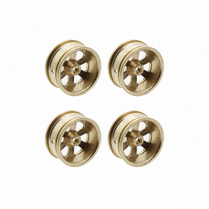 Powerhobby Brass Wheels 6-Diamond (4) Axial SCX30