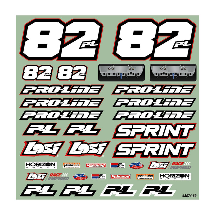 Pro-Line 1/10 Sprint Car Light Weight Clear Body Panel Kit: Losi Sprint Car