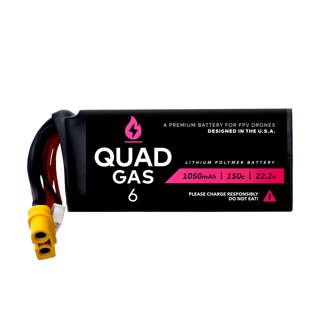 Batería WREKD® Quad Gas 6S 1050 mAh (1 unidad)