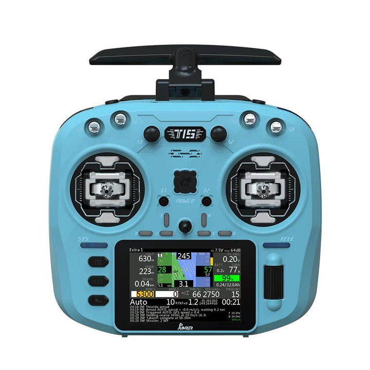 Transmisor de radio Jumper T15 ELRS de 2,4 GHz con pantalla táctil de 3,5" y estabilizadores Hall (elija el color) 