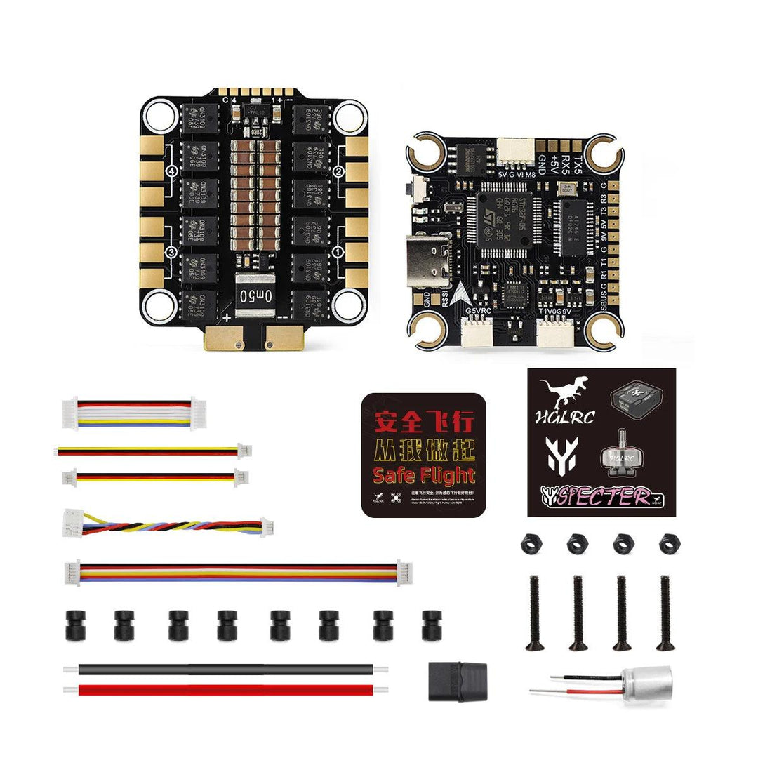 HGLRC SPECTER Stack F405 V2 + 60A ESC con MPU6000: elija FC, ESC o Stack