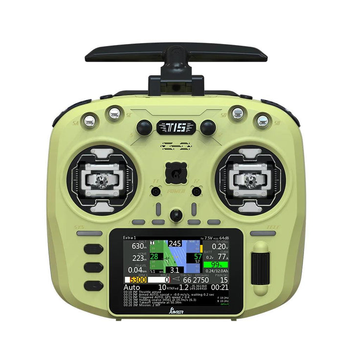 Transmisor de radio Jumper T15 ELRS de 2,4 GHz con pantalla táctil de 3,5" y estabilizadores Hall (elija el color) 