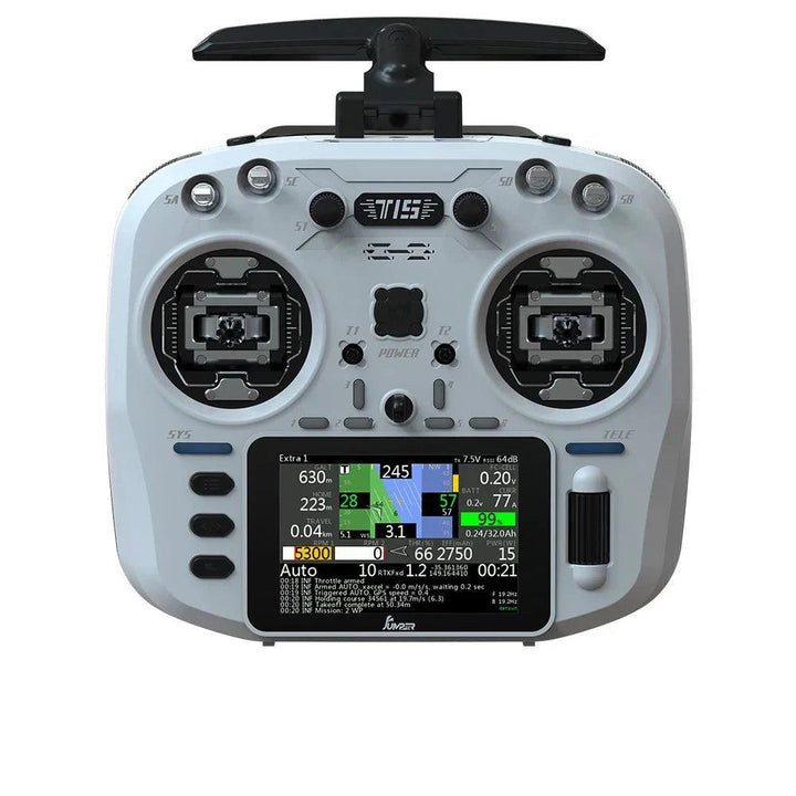 Transmisor de radio Jumper T15 ELRS de 2,4 GHz con pantalla táctil de 3,5" y estabilizadores Hall (elija el color) 