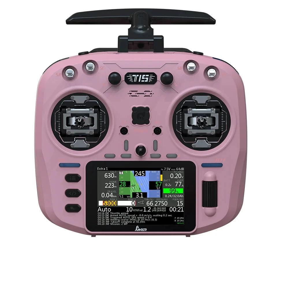 Transmisor de radio Jumper T15 ELRS de 2,4 GHz con pantalla táctil de 3,5" y estabilizadores Hall (elija el color) 