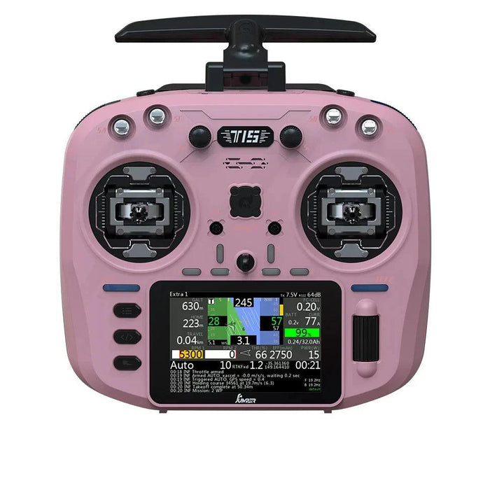 Transmisor de radio Jumper T15 ELRS de 2,4 GHz con pantalla táctil de 3,5" y estabilizadores Hall (elija el color) 