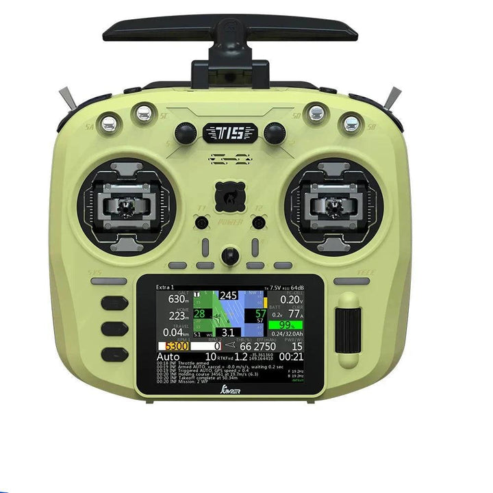 Transmisor de radio Jumper T15 ELRS de 2,4 GHz con pantalla táctil de 3,5" y estabilizadores Hall (elija el color) 