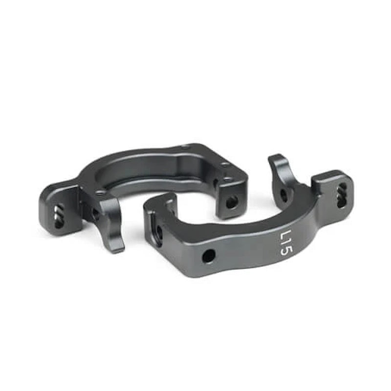 Tekno RC 9142A – Spindle Carriers (L/R, aluminum, 15 degree, EB/NB48 2.1)