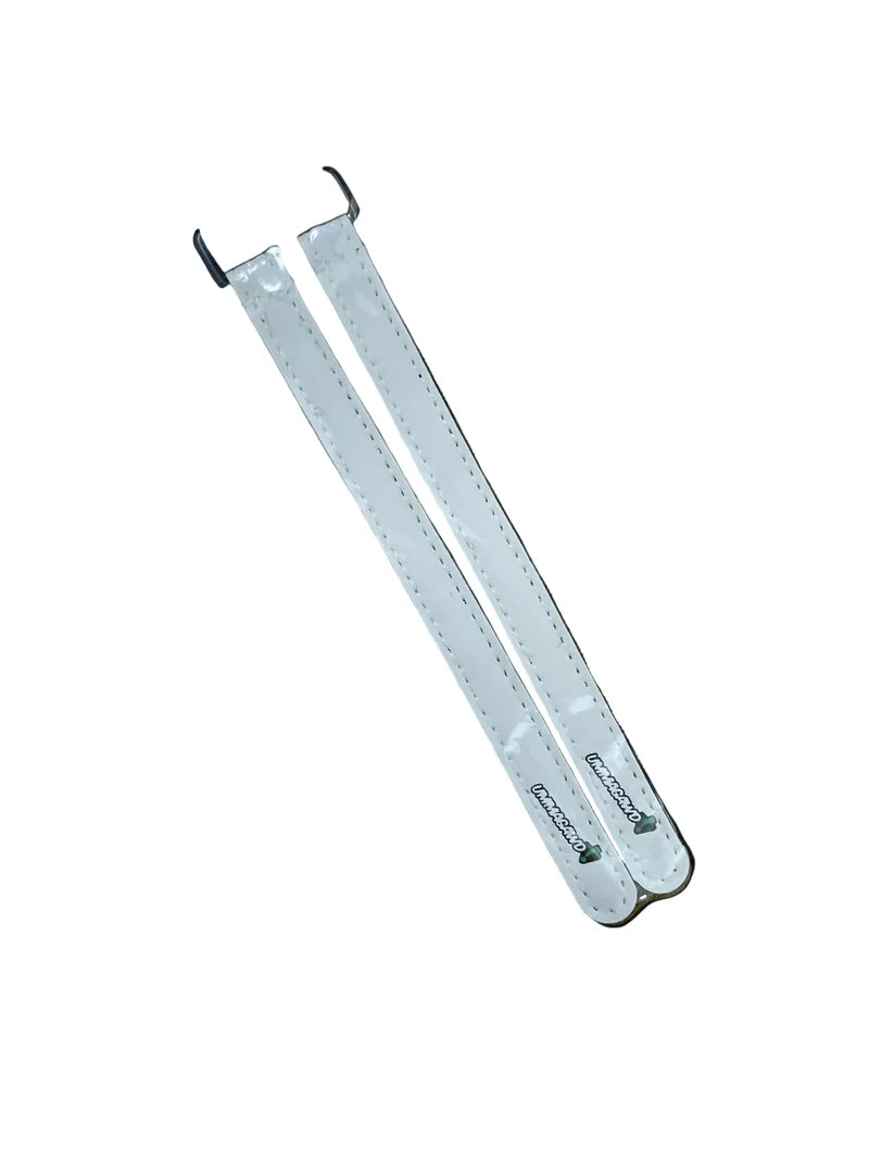 Ummagawd Battery Straps - 160x12mm White Leather