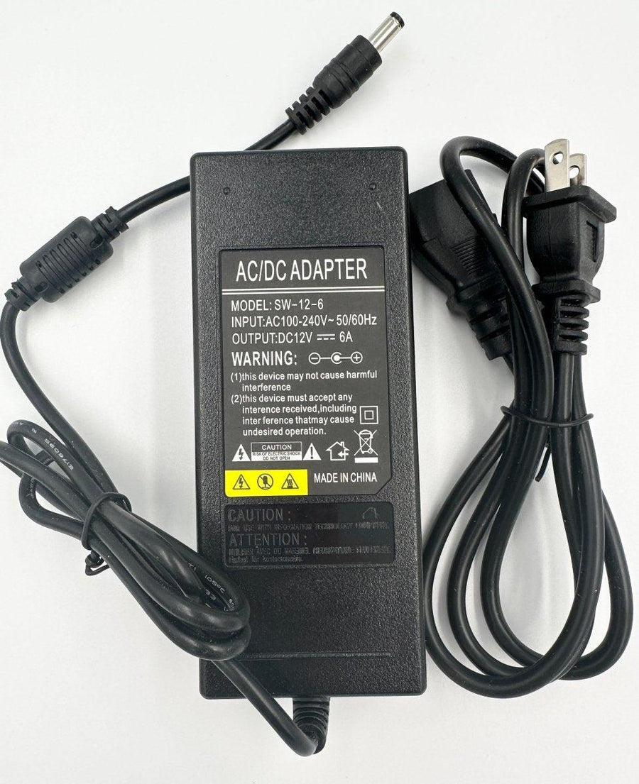 AC/DC POWER ADAPTER 12v 6A at WREKD Co.