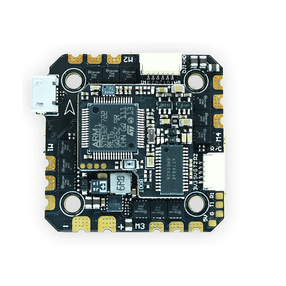 Aikon F7 Mini 45A BLHeli_32 All-In-One Flight Controller - 25.5x25.5 at WREKD Co.