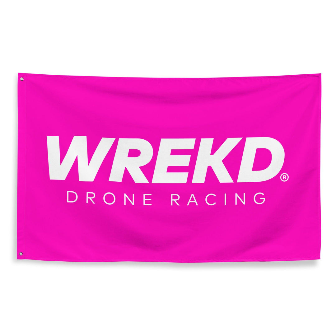 Bandera de carreras de drones WREKD® - Rosa