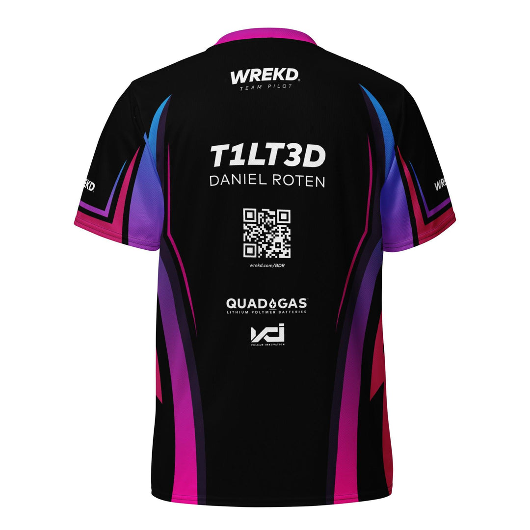 Camiseta de piloto del equipo 2024: WREKD/T1LT3D