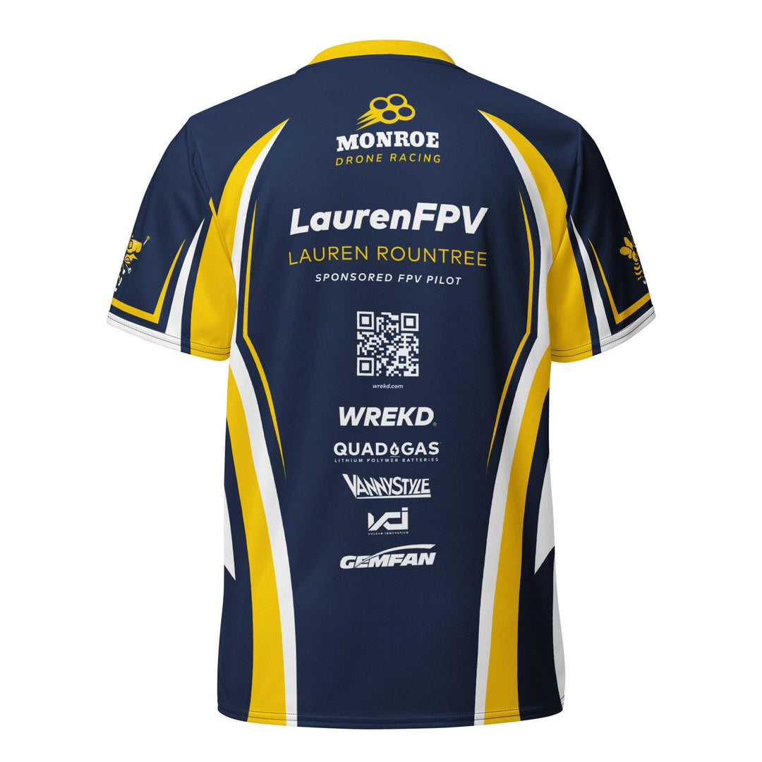 Camiseta de piloto del equipo 2024: WREKD / ​​LaurenFPV / Monroe Alt