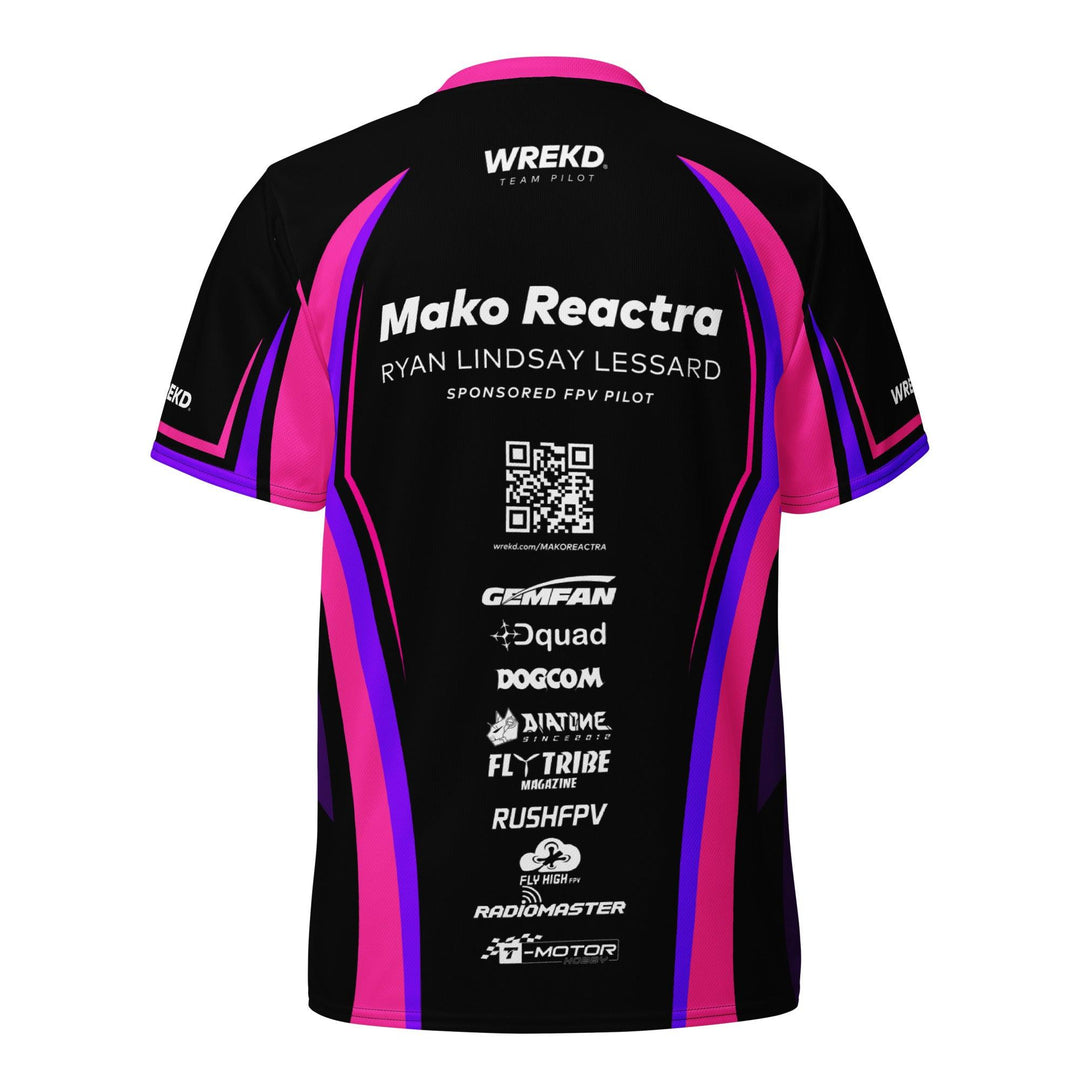 Camiseta de piloto del equipo 2024: WREKD / ​​Mako Reactra