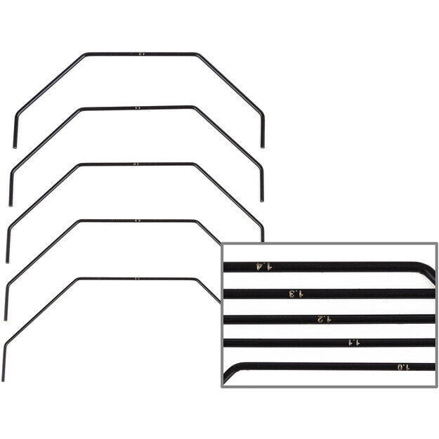 Team Associated ASC92459 RC10B7 Front Anti-roll Bars (5)