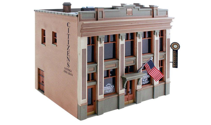Woodland Scenics BR5033 HO Citizens Savings & Loan Structure Built-&-Ready