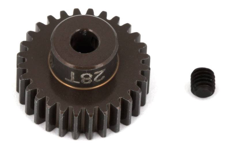 Associated 1346 Aluminum Pinion Gear 28T 48P 1/8 shaft SC10 B44 RC10 / T RC12L3