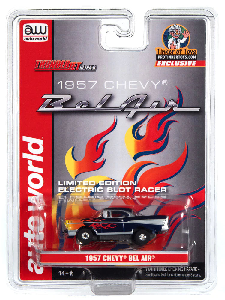 Auto World 1957 Chevrolet Bel Air Thunderjet Exclusive Limited Edition HO Slot Car Protinker