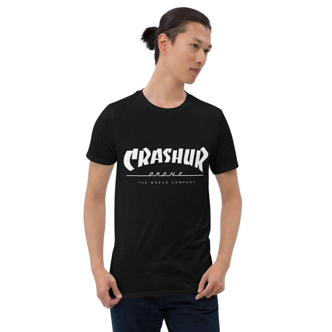 Crash Ur Drone Parody Logo Tee at WREKD Co.