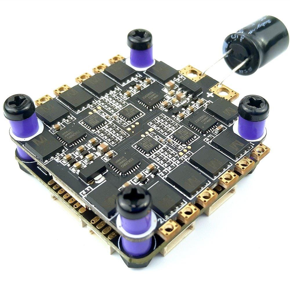 DarwinFPV Betaflight F4 FC 50A 2-6S BLHeli_S 4in1 Dshot600 ESC Stack- 30x30mm at WREKD Co.