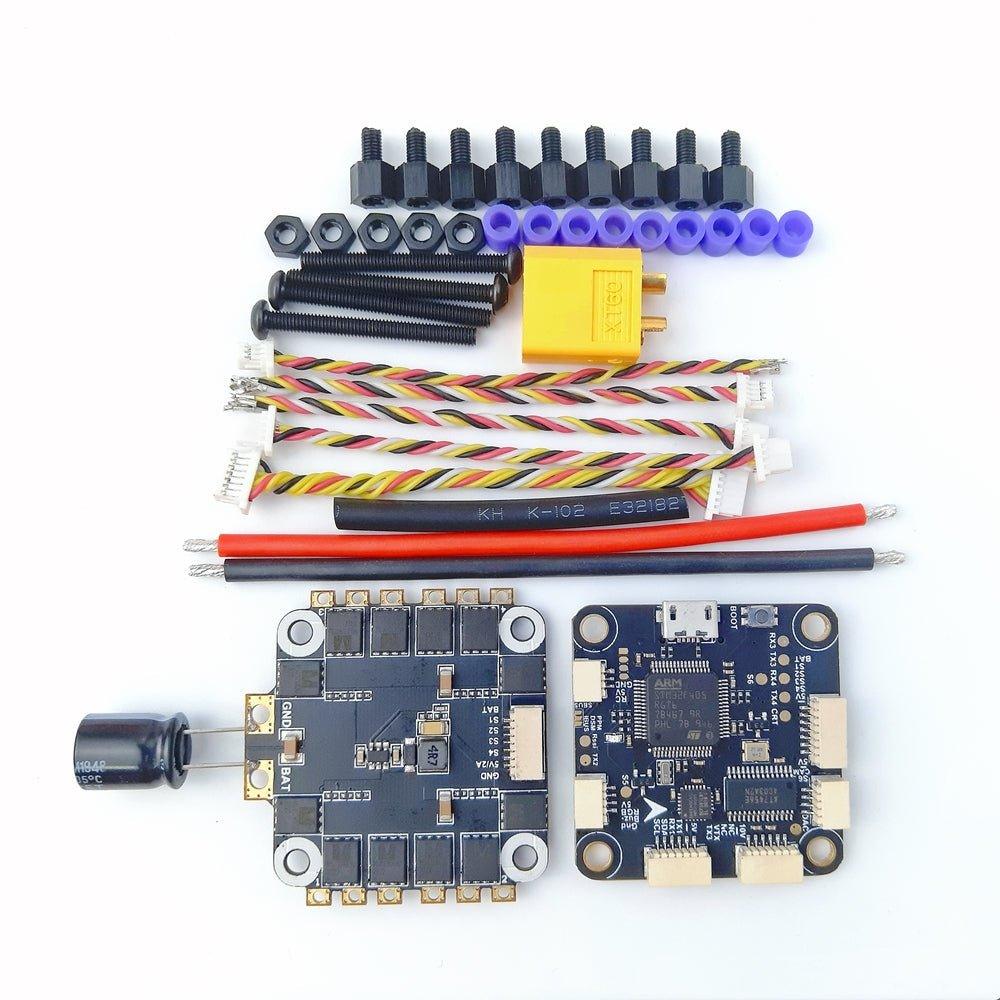 DarwinFPV Betaflight F4 FC 50A 2-6S BLHeli_S 4in1 Dshot600 ESC Stack- 30x30mm at WREKD Co.