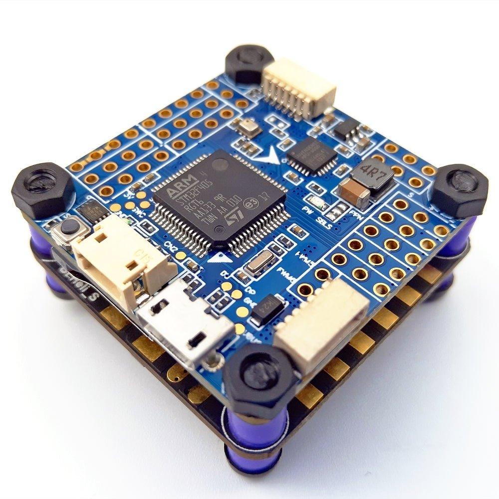 DarwinFPV Betaflight F4 V3S Flight Control Built-in Image Filtering OSD 30A 4in1 ESC Flytower - 30x30mm at WREKD Co.