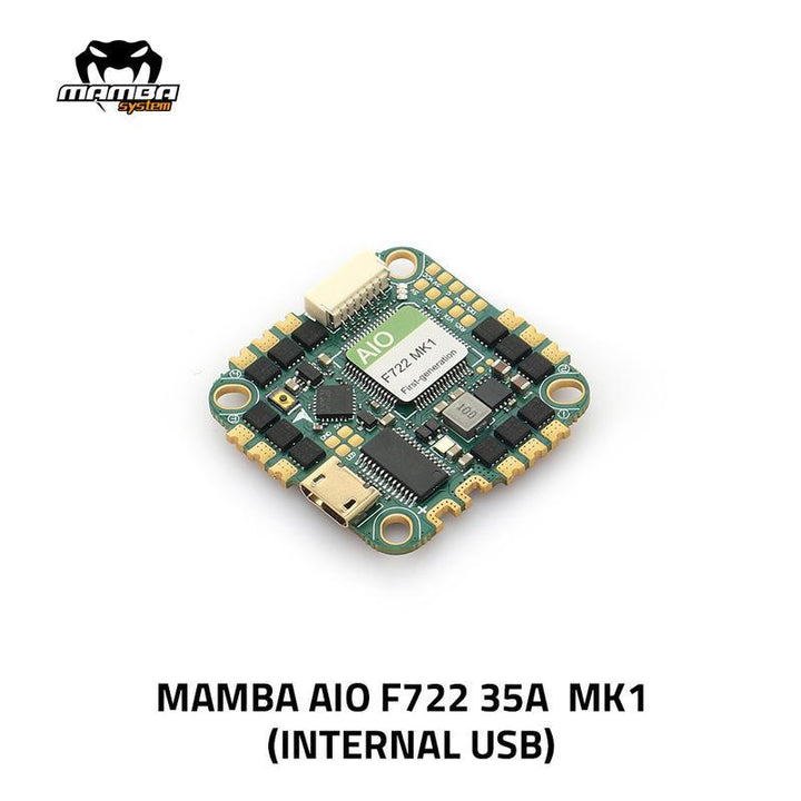 Diatone Mamba AIO F722 MK1 35A 6S 8bit Flight Controller - 25.5x25.5mm/M2 at WREKD Co.