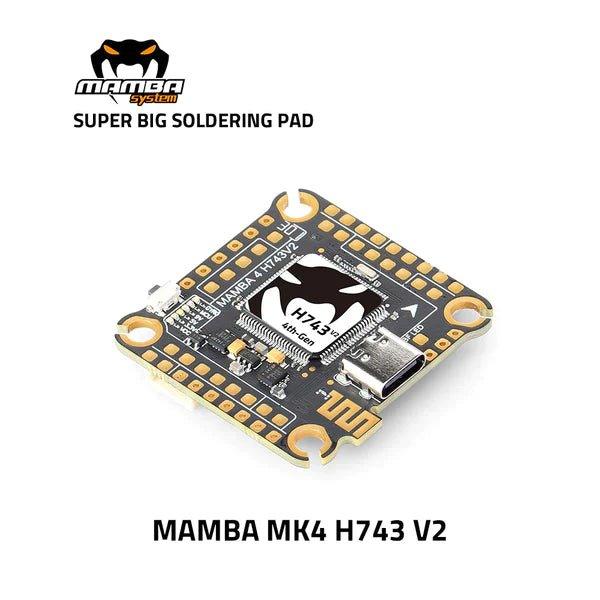 Diatone MAMBA MK4 H743 V2 Flight Controller - 30x30mm at WREKD Co.