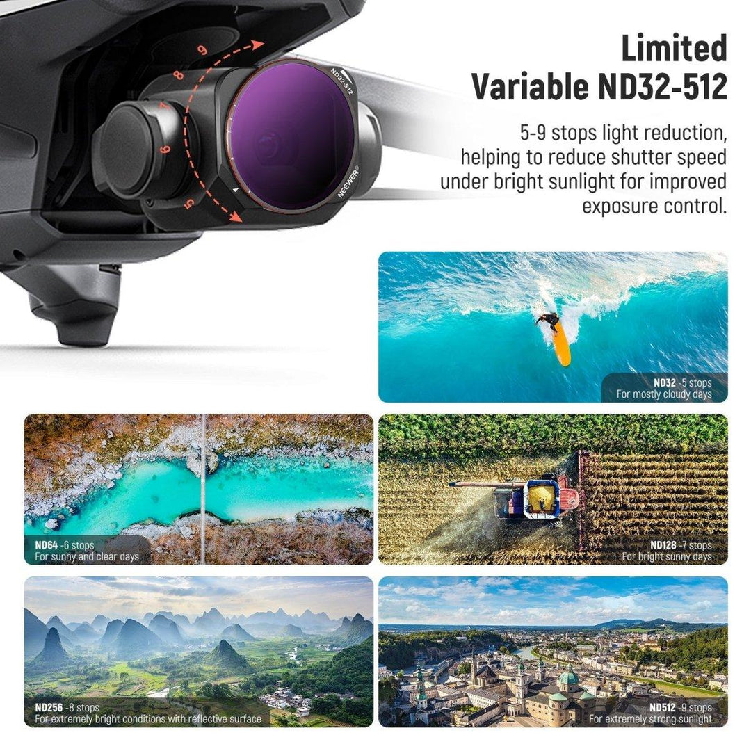 DJI Mavic 3 Classic Variable ND Filter Set (2pcs) at WREKD Co.