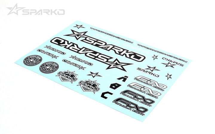 Sparko F8 Body Sticker-Black and White