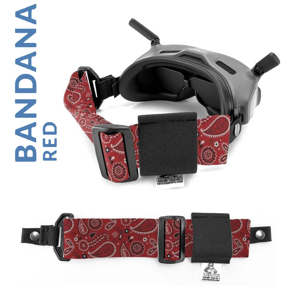 Correa para gafas FPV FatStraps de 2" para Fatshark, Walksnail o DJI: elige tu estilo