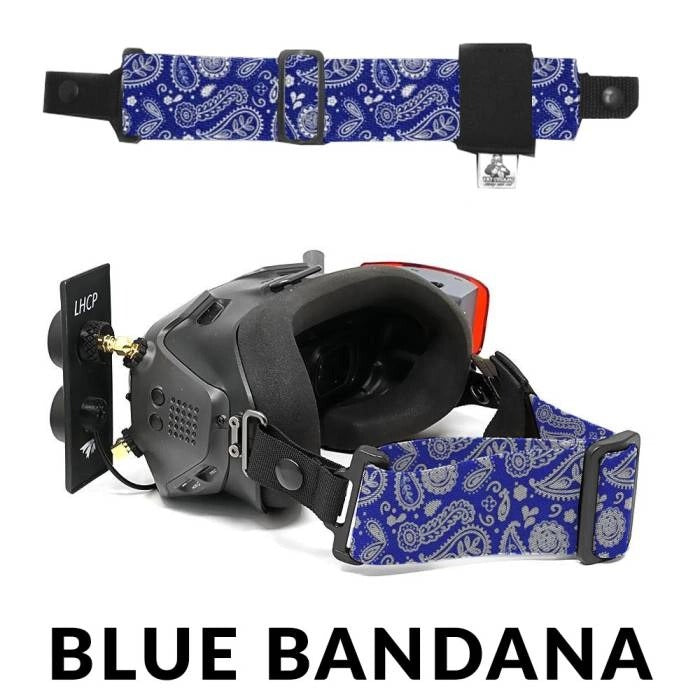 Correa para gafas FPV FatStraps de 2" para Fatshark, Walksnail o DJI: elige tu estilo