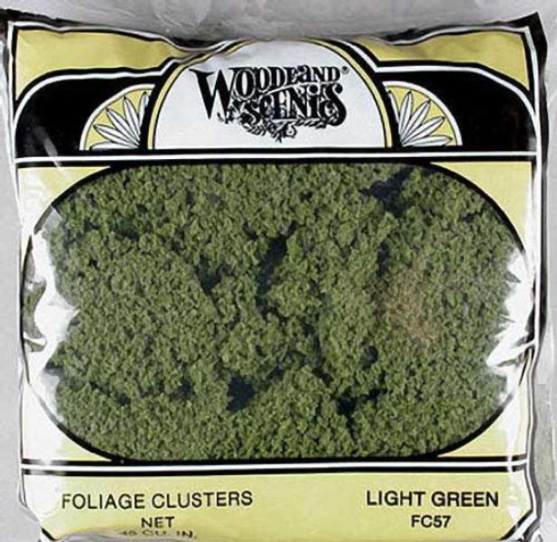 Woodland Scenics FC57 N/HO Foliage Cluster Light Green