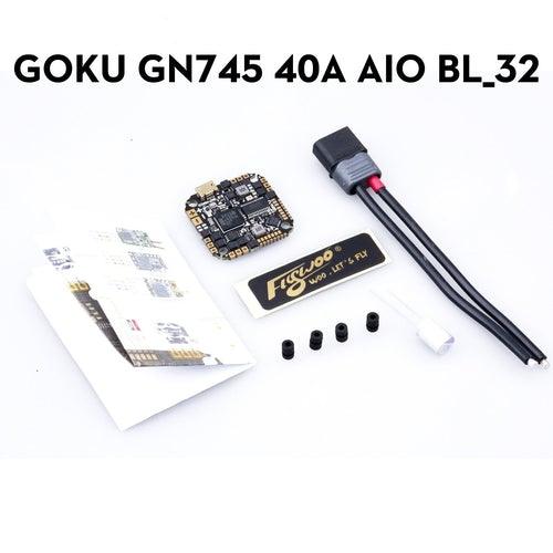 Flywoo Goku GN 745 40A AIO BL32 V1.2 (MPU600/1MB FLASH/5V/9V ) - 25.5x25.5mm at WREKD Co.