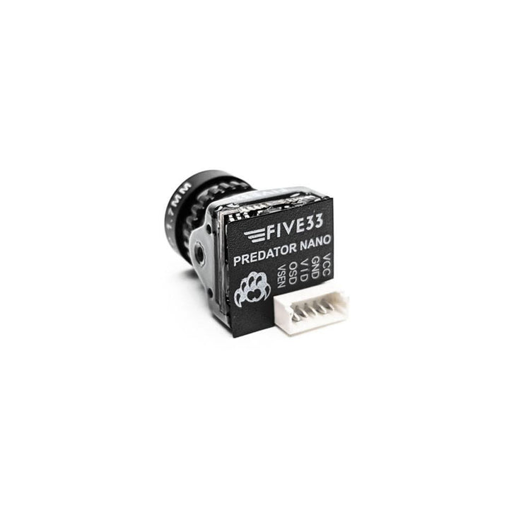 Cámara de carreras Foxeer Predator 5 Nano con latencia de 4 ms y lente de 1,7 mm y 1000 líneas de TV (seleccione versión/color)