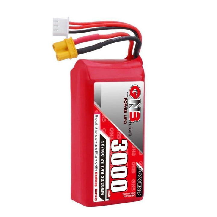 BATERÍA LIPO COMPATIBLE CON GNB 7.4V 2S 3000MAH JUMPER T16/T18 Y RADIOMASTER TX16S - XT30