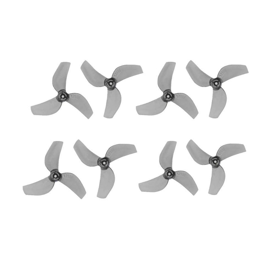 Gemfan 31MM 1219S 3 - Blade Propeller (Set of 8) - 0.8mm Shaft - Clear Black at WREKD Co.