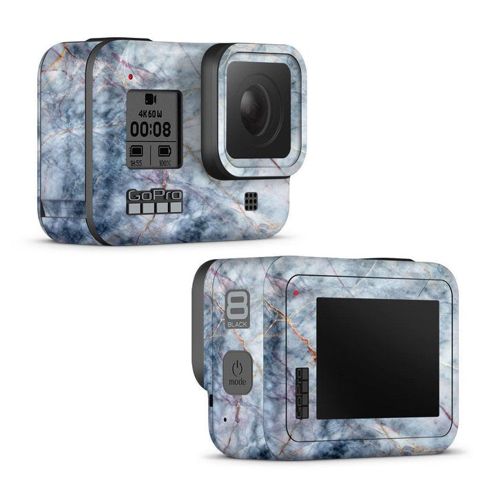 GoPro Hero 8 Black Marble Series Skins at WREKD Co.