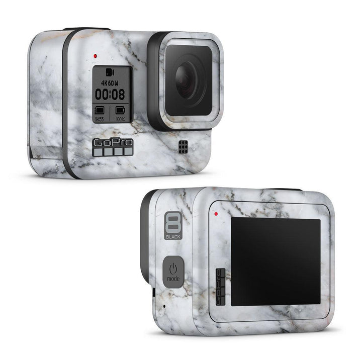 GoPro Hero 8 Black Marble Series Skins at WREKD Co.