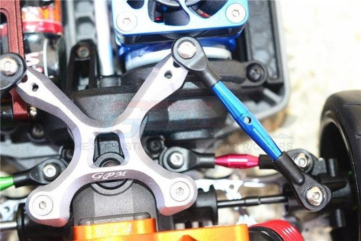 Gpm Racing GT049R Blue Aluminum Rear Tie Rods W/ Stabilizer (7pieces Set)