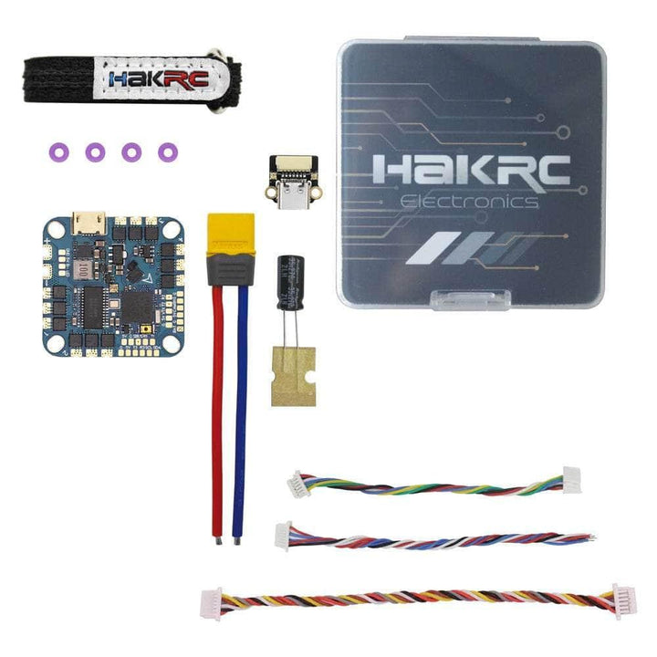 HakRC F4126 F411 2-5S AIO Whoop/Toothpick Flight Controller (w/ 20A 8Bit 4in1 ESC) at WREKD Co.