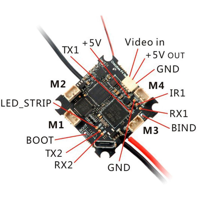 HappyModel Crazybee F4 Lite 1S Whoop Flight Controller for Mobula 6 - Frsky at WREKD Co.