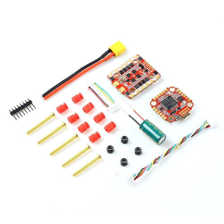 HGLRC Zeus F728 3-6S Stack with F722 Flight Controller & 28A BL_S 4in1 ESC Support I2C function - 20x20mm at WREKD Co.