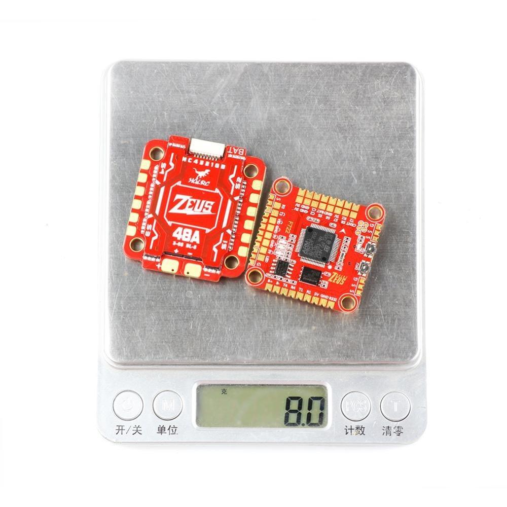 HGLRC Zeus F748 3-6S F722 Stack (Flight Controller + 48A BL_S 4in1 ESC) - 30x30mm at WREKD Co.