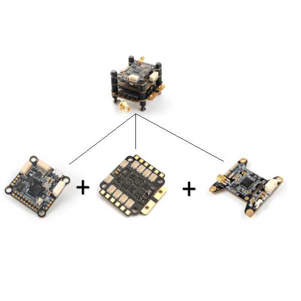 Holybro Kakute H7 BT W/Tekko32 F4 4in1 Metal 65A ESC & Atlatl HV V2 STACK - 30x30mm at WREKD Co.