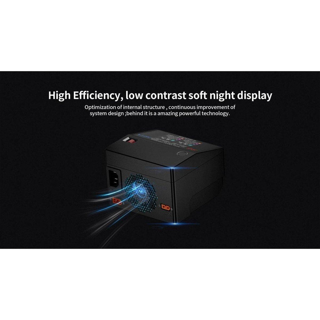 HOTA S6 400W 15A 1-6S Dual Channel AC/DC Smart Charger - Black at WREKD Co.