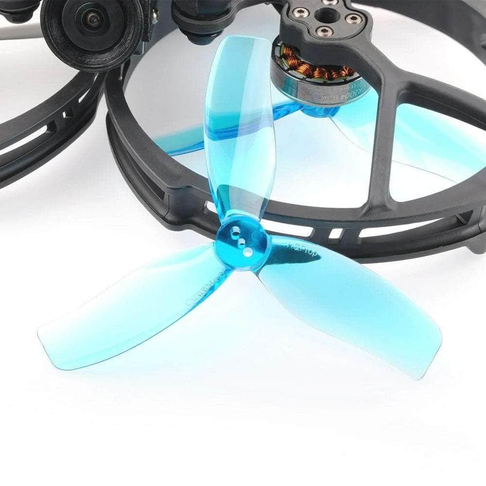 HQ Prop DT90MMX3 Tri-Blade 3.5" Cinewhoop Prop 4 Pack - Blue at WREKD Co.