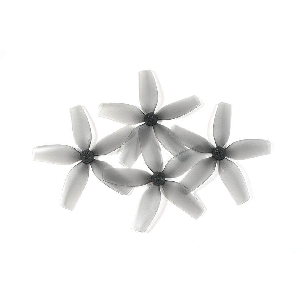 HQ Prop DT90MMX5 Penta-Blade 3.5" Cinewhoop Prop 4 Pack (1.5mm Shaft) - Gray at WREKD Co.